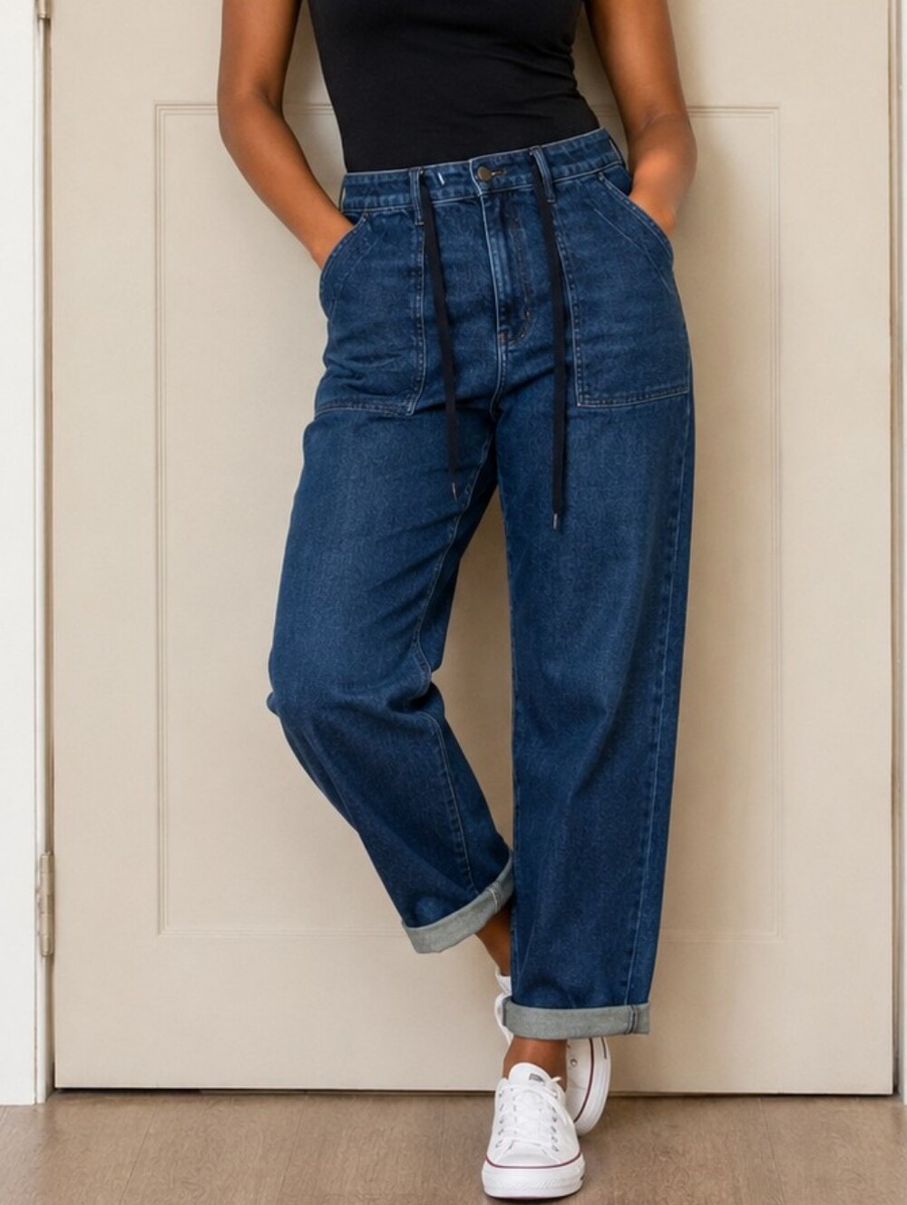 Judy Blue Jogger Drawstring Waist Ankle Denim Jeans 11/30 Streetwear Urban